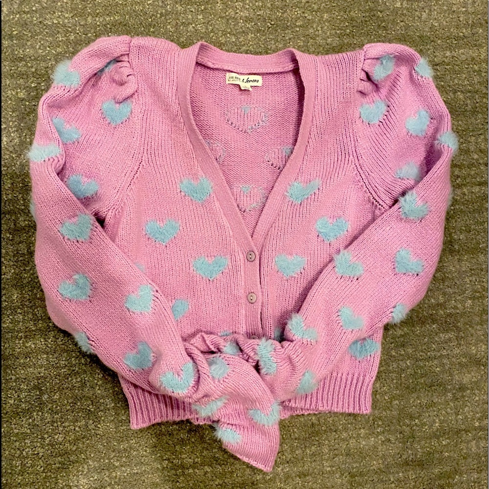 For love of lemons heart sweater